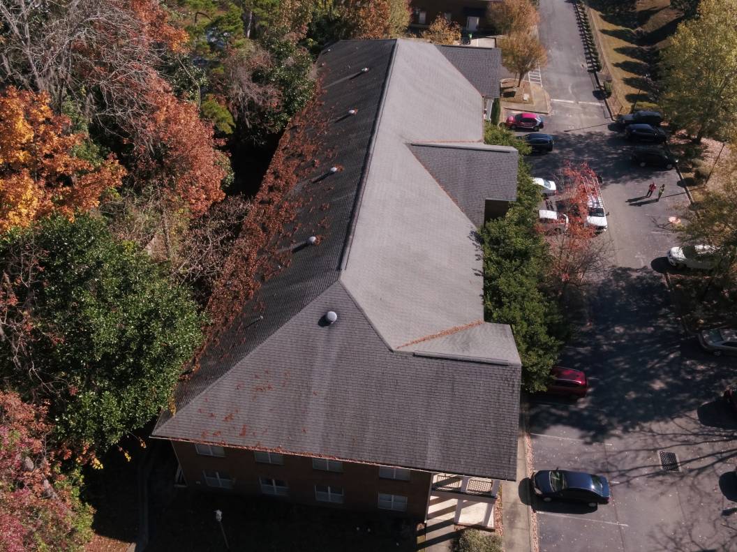 Asphalt shingle roof maintenance at Millwood Professional Office Complex Tallahassee