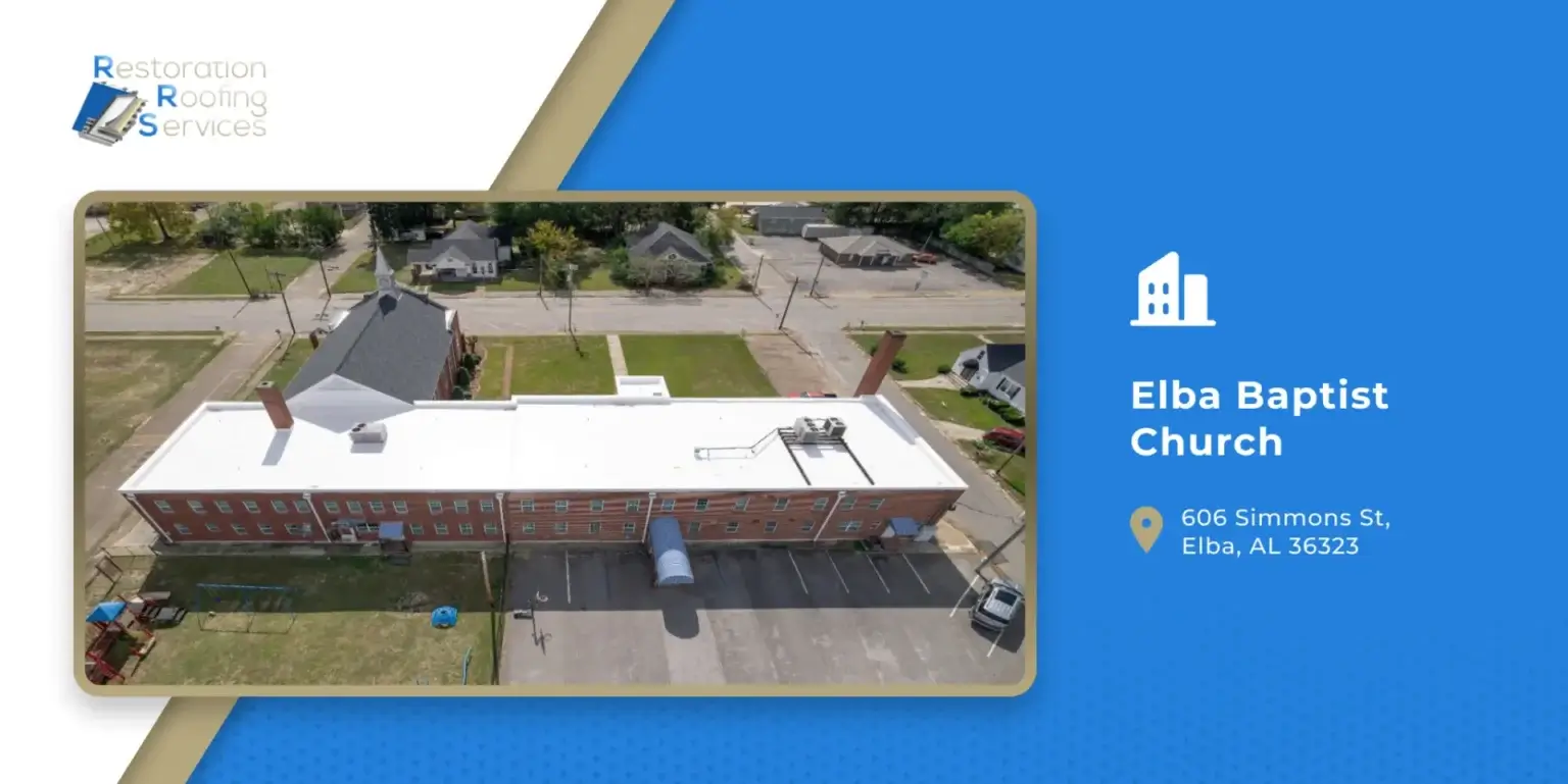 Commercial Roof Repair of Alba Baptist Church