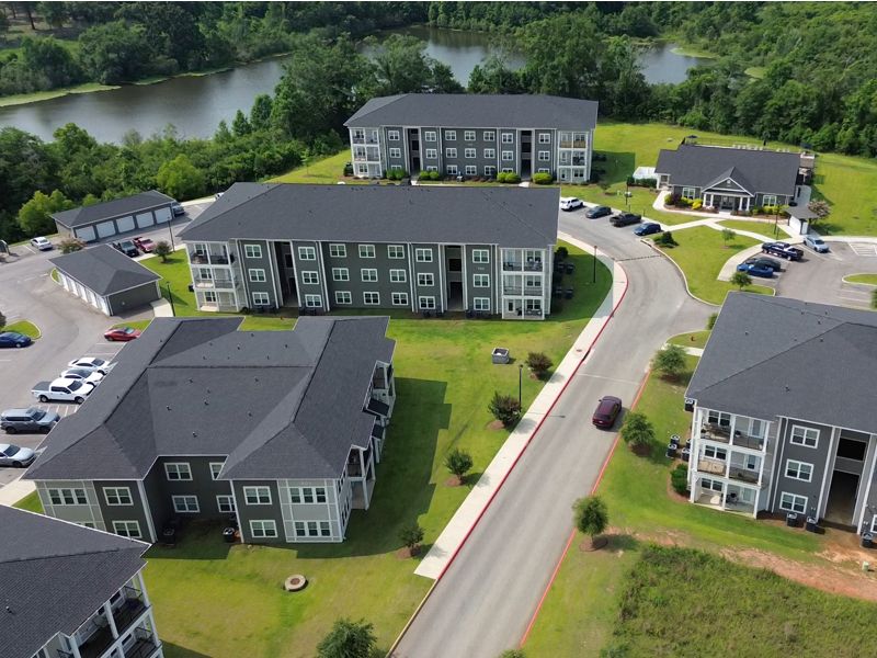 Asphalt Roof Repair at The Pointe at Camellia Commons Apartment Complex, Enterprise AL